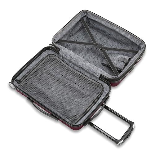 Samsonite Omni 2 Hardside Expandable Luggage with Spinner Wheels, 3-Piece Set (19/24/28), Natural Merlot