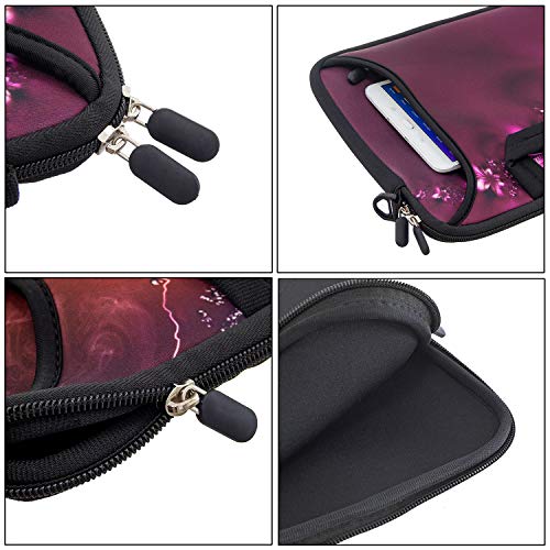 RICHEN 10 inches Messenger Bag Carrying Case Sleeve with Handle Accessory Pocket Fits 7 to 10-Inch Laptops/Notebook/ebooks/Kids tablet/Pad (7-10.2 inch, Flowers)