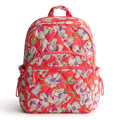 Vera Bradley Women's Featherweight Large Bancroft Backpack, Swirling Poppies, One Size