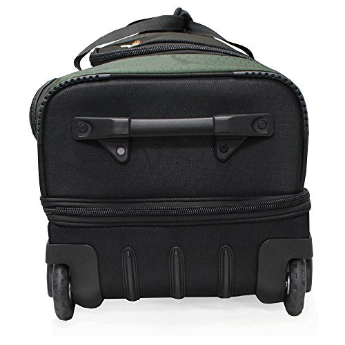 Pathfinder Gear 22 Inch Rolling Drop Bottom Duffel, Olive, One Size