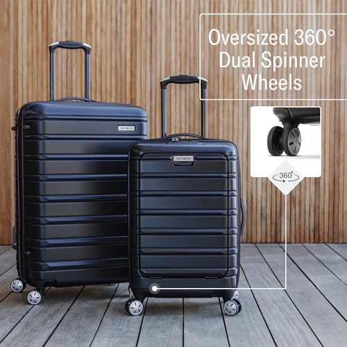 Samsonite Omni 2 Hardside 3 Piece Set - Includes Global Carry-On, Medium, & Large Checked Suitcases - 360° Dual Spinner Wheels - Integrated TSA Lock & Expansion - Amazon Exclusive - Nova Teal