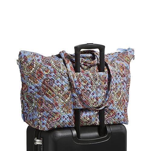Cotton Overnight Travel Tote Travel Bag, Provence Paisley