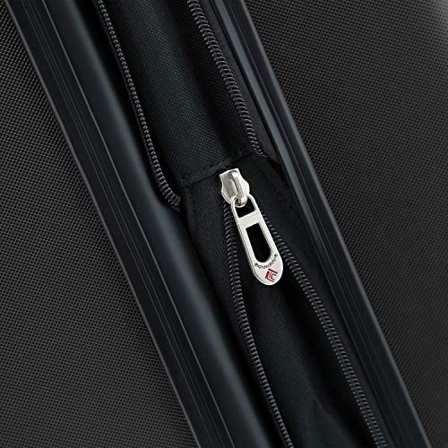 Travelers Club Chicago Hardside Expandable Spinner Luggage, Black, 5 Piece Set