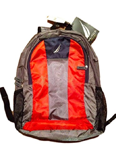Nautica Backpack Nxr6147 17 BPK Dark Grey Mack Orange Navy Laptop Bag