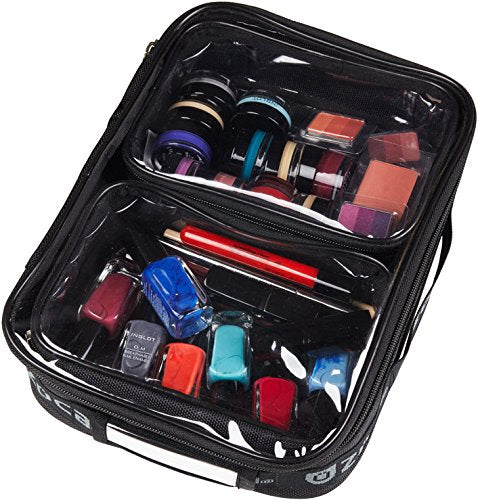 ZUCA Utility Pouch Combo Set - Three Large and Six Mini Utility Pouches, Clear (3-Pack)