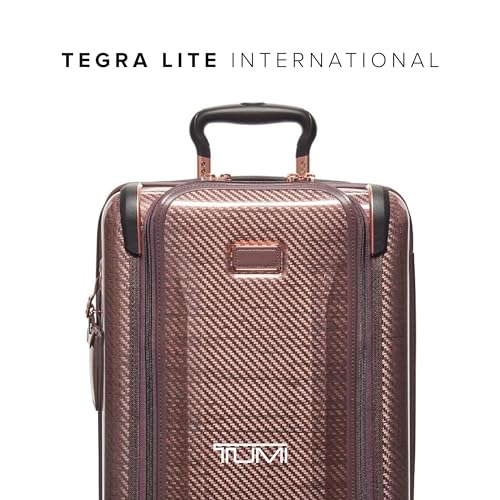 TUMI - Tegra-Lite 4 Wheel Luggage - Highly Durable Suitcase, Flexible Shell, Sleek and Lightweight Men's and Women's Expandable Rolling Bag - Front Pocket Expandable Carry On, Blush