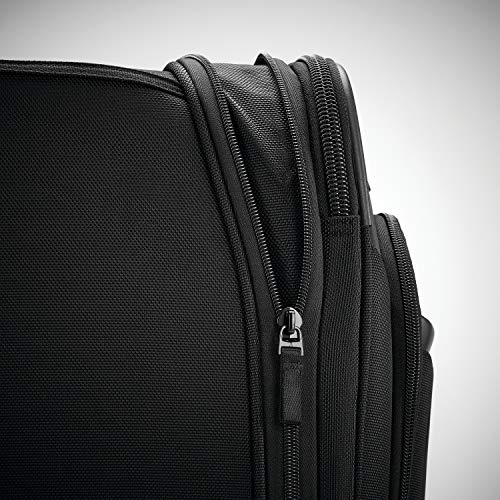 Samsonite Pro Travel Softside Expandable Luggage with Spinner Wheels, Black, Checked-Large 29-Inch
