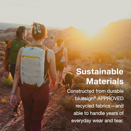 Osprey Daylite Cinch Backpack - Lightweight Travel Bag for Hikes, Festivals, and Everyday, Seaweed Green Amazon Exclusive