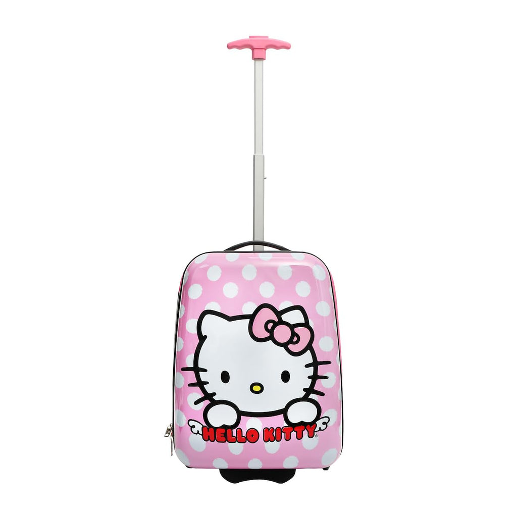 Bioworld Hello Kitty 16 Inch Telescopic Youth Carry-on Luggage Suitcase for Toddler