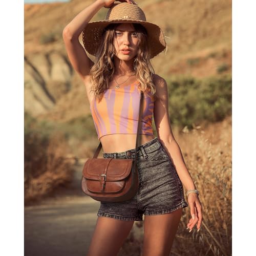 Crossbody Bags for Women Small Saddle Purse and Boho Cross Body Handbags