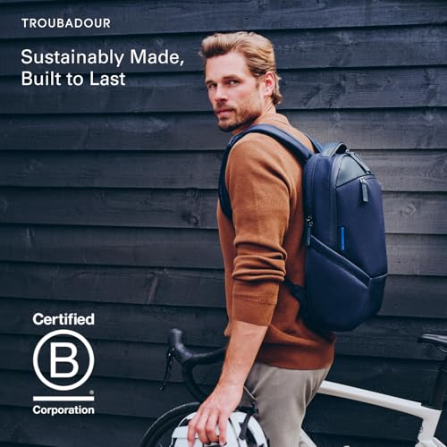 Troubadour Apex 4.0-22L Premium Laptop Backpack - Ergonomic & Water Resistant - Designed for Work and Travel - Black