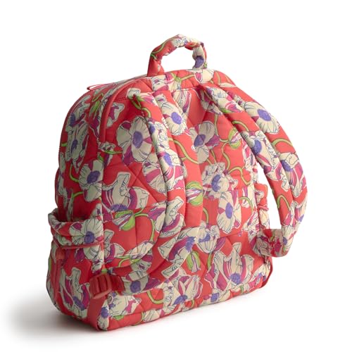 Vera Bradley Women's Featherweight Bancroft Backpack, Swirling Poppies, One Size