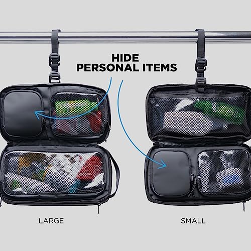 NOMATIC Toiletry Bag for Travel - Great for Travel Size Toiletries - Travel Essentials Wash Bag - Travel Makeup Bag, (Black), Large V2