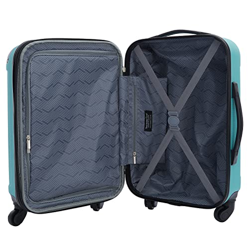 Travelers Club Midtown Hardside 4-Piece Luggage Travel Set, Emerald