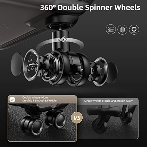 SHOWKOO Luggage Sets 3 Piece Softside Expandable Lightweight Durable Suitcase Sets Double Spinner Wheels TSA Lock Light Coffee (20in/24in/28in)