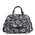 Vera Bradley Women's, Cotton Utility Travel Bag, Java Navy Camo - Recycled Cotton, One Size