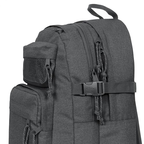EASTPAK Double Pro – 32L Performance Backpack with 16" Laptop Sleeve, Dual Compartments, Security Pocket, Bottle Holder & Organizer, Black Denim