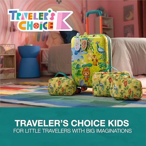 Traveler's Choice Kids JoJo the Bear's Travel Adventure, Jungle, 20-Inch Carry-On