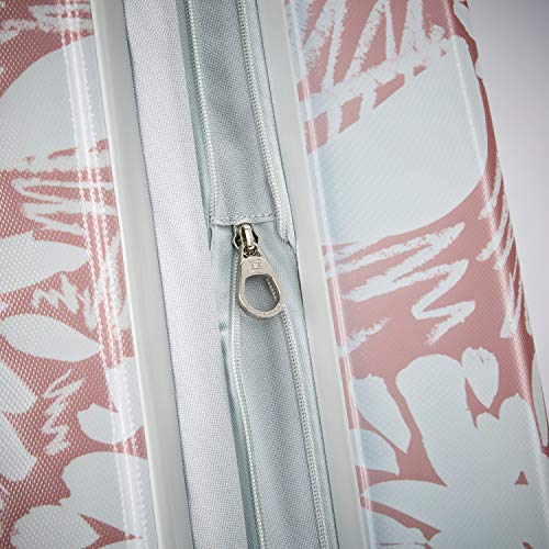 American Tourister Moonlight Hardside Expandable Luggage with Spinner Wheels, Ascending Gardens Rose Gold, Carry-On 21-Inch