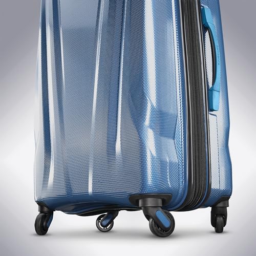 Samsonite SWERV DLX Spinner 4 Wheel 3-Piece Set Hard Side Travel Suitcase with Side Carry Handle, Telescopic Handle, and TSA Lock, Lagoon