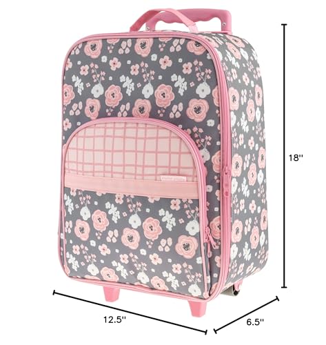 Stephen Joseph Kids' Luggage, Charcoal Flower