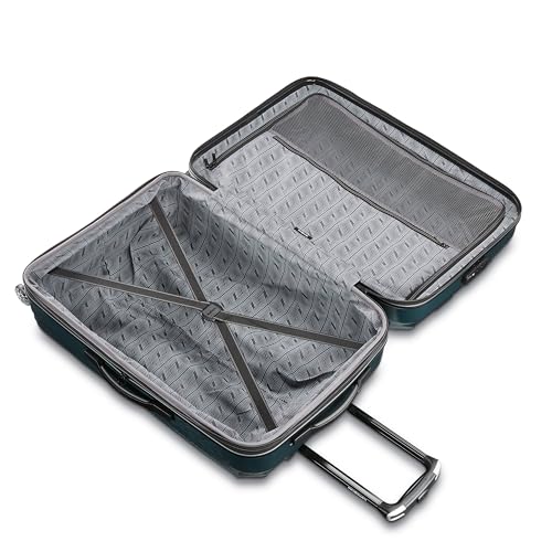 Samsonite Centric 2 Hardside Expandable Luggage with Spinner Wheels, Emerald Green, Checked-Medium 24-Inch