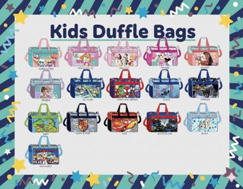 Marvel Spidey and Friends Kids Duffle Bag 16.5" – Travel & Sports Bag with Zipper Pocket, Mesh Sides & Strap