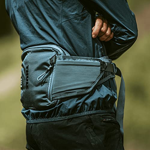 Thule Rail Hip Pack 0L - Soft Zippered Phone Pocket - External Elastic Pockets - Interior Pockets for Keys, Tools and Small Items - Reflective Details and taillight Loop