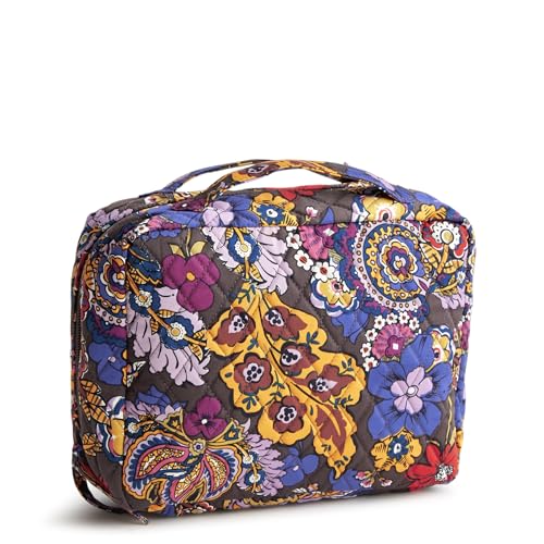 Vera Bradley Women's Premium Cotton Hanging Travel Organizer, Colorful Bouquet, One Size