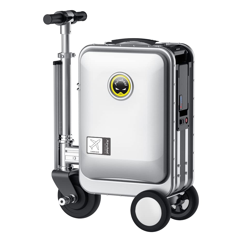 Airwheel SE3S Smart Rideable Suitcase Electric Luggage Scooter For Travel (silver)
