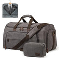 S-ZONE Carry On Garment Bag for Travel Convertible Garment Duffle Bag Suit Bags for Men Women Travel 2 in 1 Hanging Suitcase Business Travel Bag with Toiletry Bag, Gery, 50l
