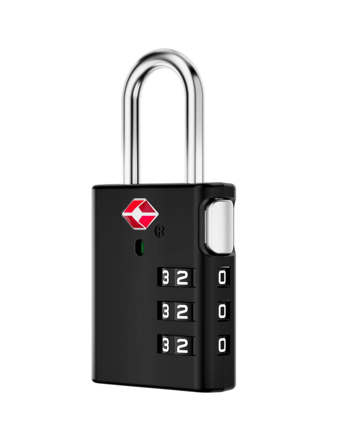LUGGEX Luggage Locks, TSA Locks for Luggage, Luggage Locks TSA Approved, Combination Lock, One-Button Reset & Cut Resistant (Black,4 Pack)