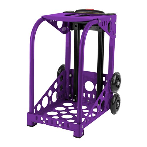 ZUCA Blue Reef Deep Sea Sport Insert Bag and Purple Frame with Flashing Wheels