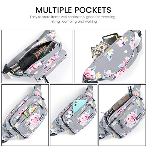 CXWMZY Fanny Packs For Women & Men Waist Pack Hip Bum Bag with Multi-Pockets Large Capacity Waterproof , for Disney Traveling Casual Cycling Running Hiking