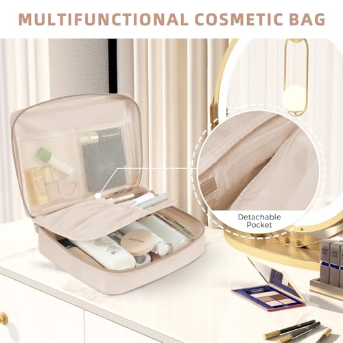 BAGAIL 8 Set Packing Cubes Luggage Packing Organizers for Travel Accessories-Cream