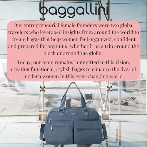 Baggallini Modern Everywhere Travel Duffel - Lightweight 19x12 Inch Overnight Travel Weekender Bag
