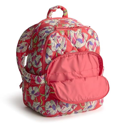 Vera Bradley Women's Featherweight Bancroft Backpack, Swirling Poppies, One Size