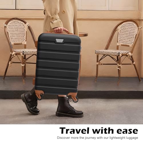 Coolife Luggage 3 Piece Set Suitcase Spinner Hardshell Lightweight TSA Lock
