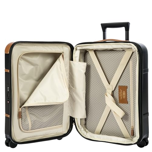 Bric's Bellagio 21" Expandable Cabin Trolley, Airline Approved, Spinner - Black
