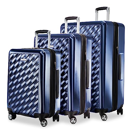 Ricardo Melrose Hardside 3-Piece Set with FREE Travel Kit (Prussian Blue)