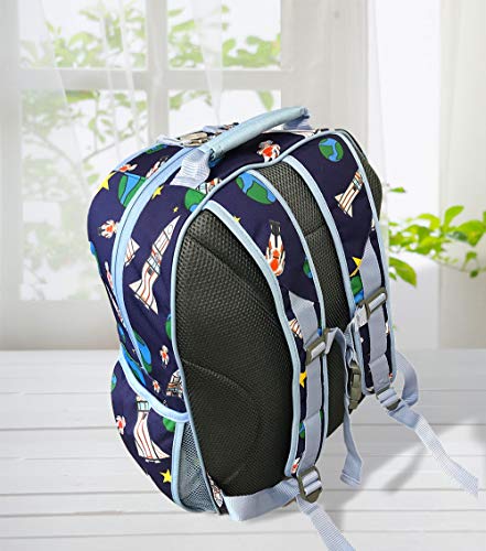 effe bebe Ethan & Emerson School Backpack, Navy Shuttle (Small)