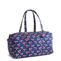 Vera Bradley Women's Premium Cotton Original Duffel Bag – Carry On Weekender Travel & Gym Bag – Cherry Picking, 40L