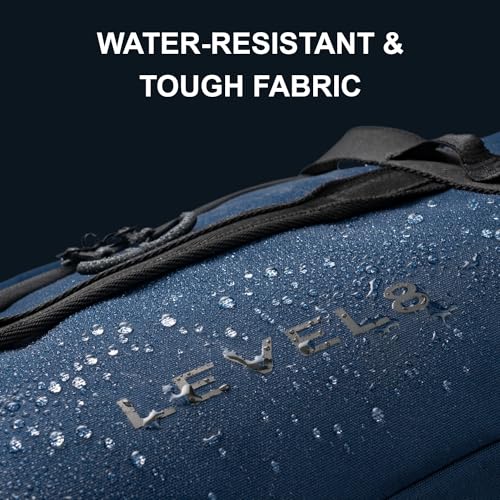 LEVEL8 Luminous Luggage Sets 3 Piece with Water Resistant Travel Duffle Bag, (20/24/28)