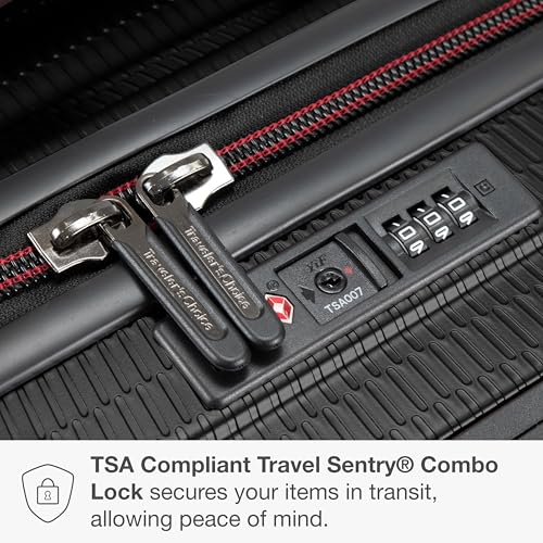 Traveler's Choice Maxporter II Polycarbonate Hardside Trunk with Spinner Wheels, Black, 31-Inch Large Trunk