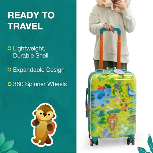 Traveler's Choice Kids JoJo the Bear's Travel Adventure, Jungle, 20-Inch Carry-On