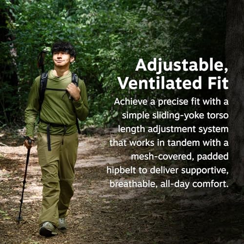 Osprey Hikelite 28L Durable Hiking Backpack - Travel Daypack with Rain Cover for Men and Women, Tungsten Yellow