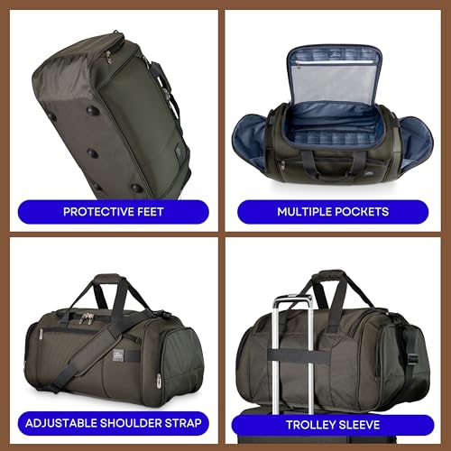 Skyway Luggage Sigma 7.0 Softside Weekender Duffel Bag Durable Carry-On, Lightweight Gear Bag with Shoulder Strap & Pockets, Ideal for Weekend Trips, Men and Women