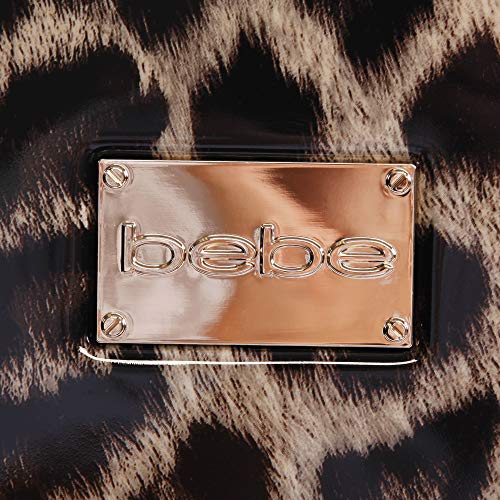 BEBE Luggage Adriana 29" Hardside Check In Spinner Suitcase, Leopard