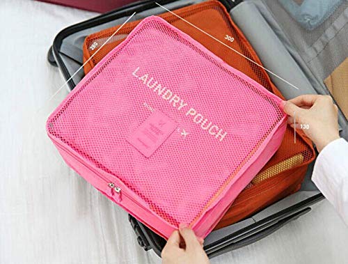 Travel Organizer,Mossio Multifunctional Compact Clothing Packing Cube Wine Red