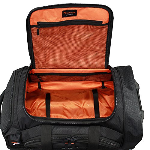 Pathfinder Gear 26 Inch Rolling Drop Bottom Duffel, Black, One Size
